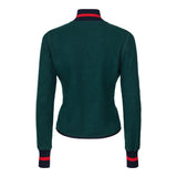 Jersey Zip Green