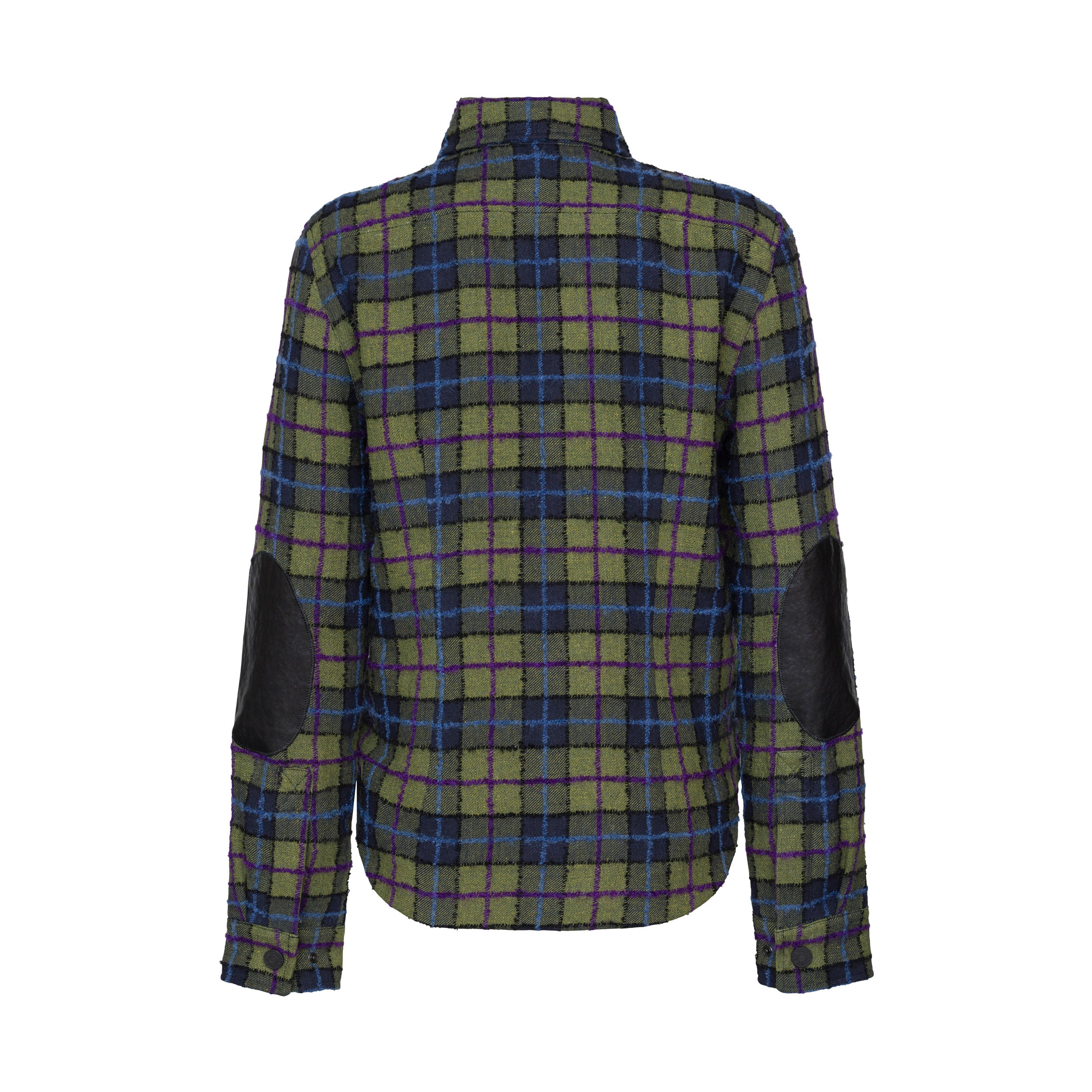 Ski Shirt Purple Green Plaid
