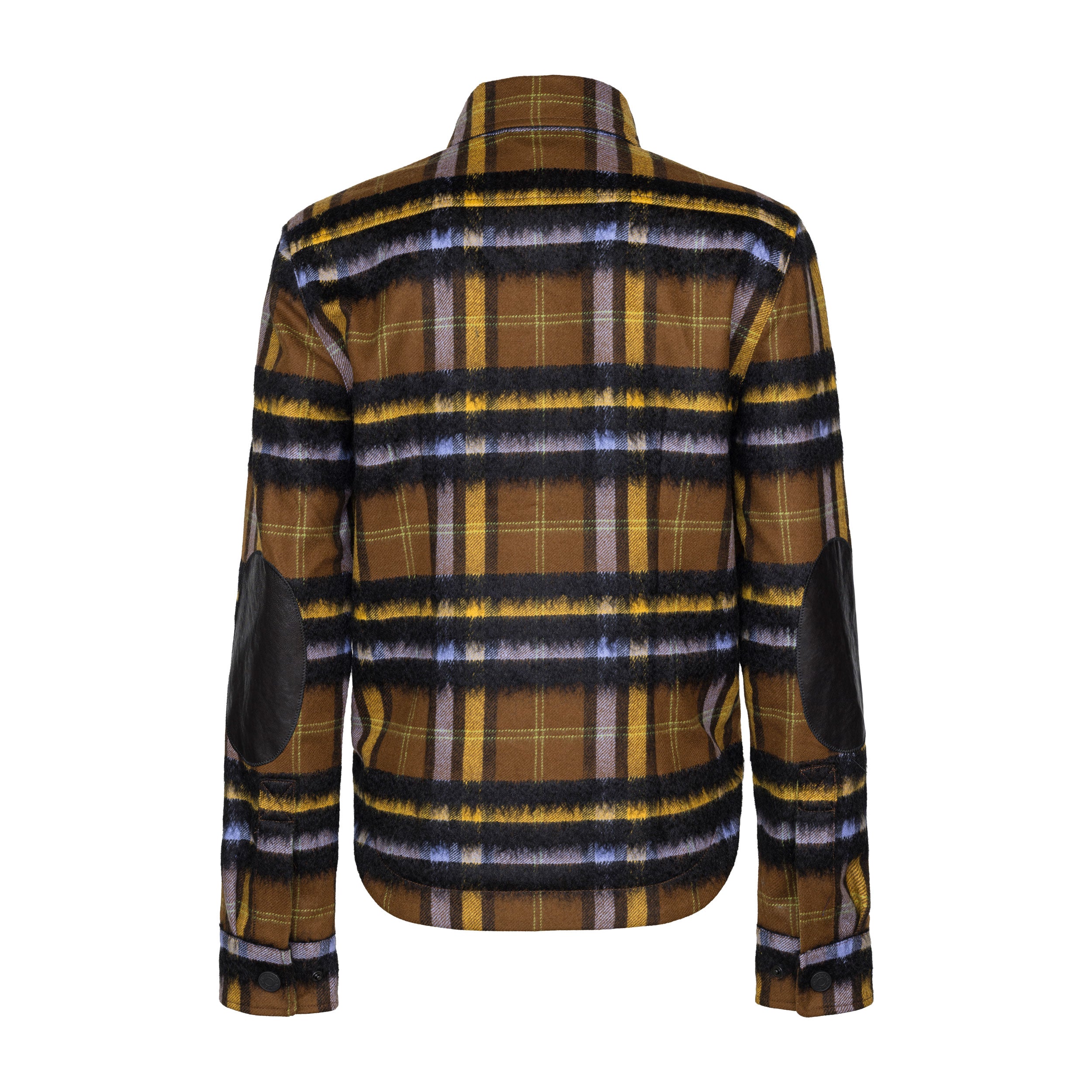 Ski Shirt Yellow Brown Plaid